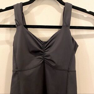 Lululemon size 2 Nylon Lycra Black rouged Tank Top